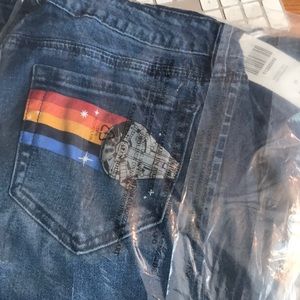 HER UNIVERSE STAR WARS SOLO BELL BOTTOM JEANS